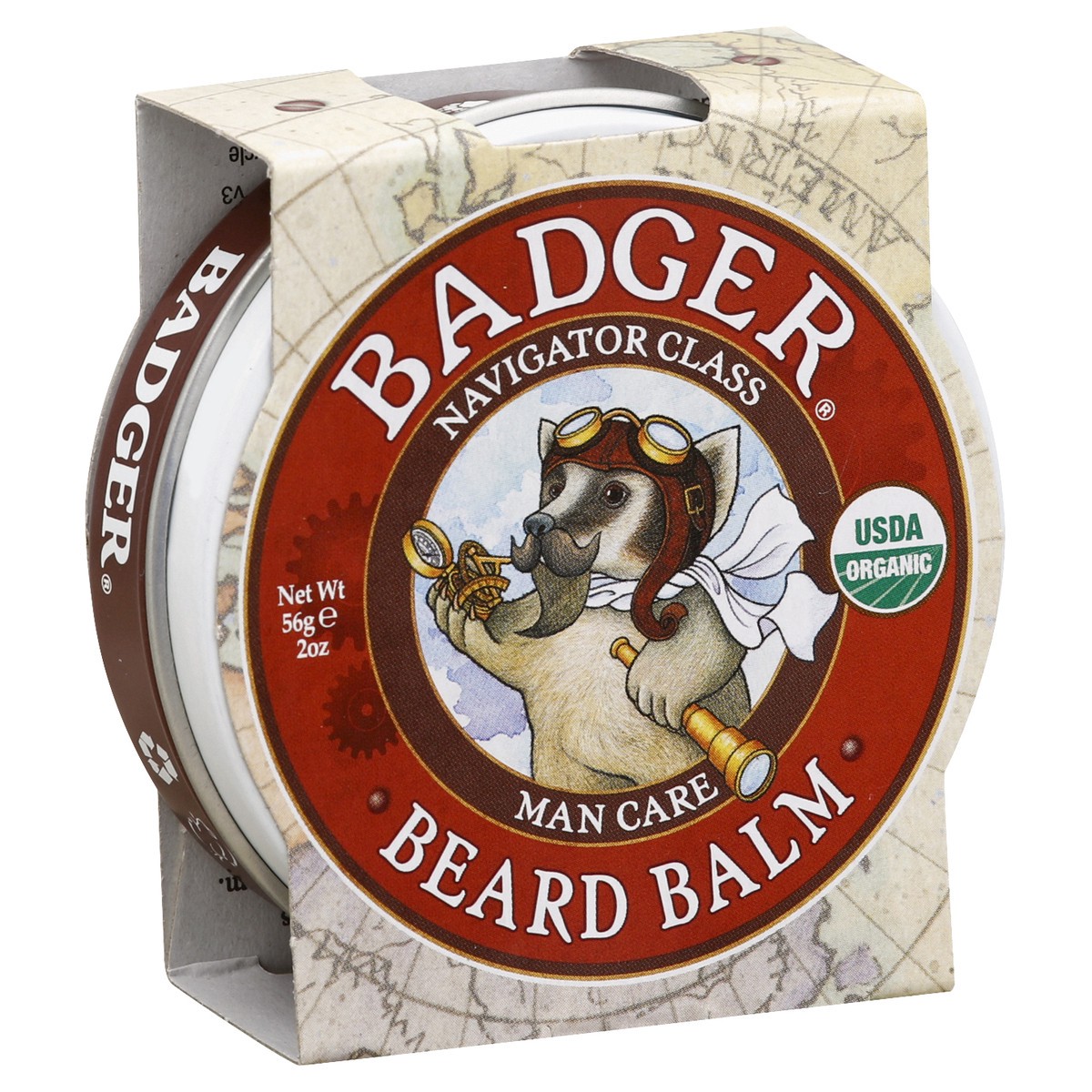 slide 5 of 5, Badger Beard Balm 56 g, 2 oz