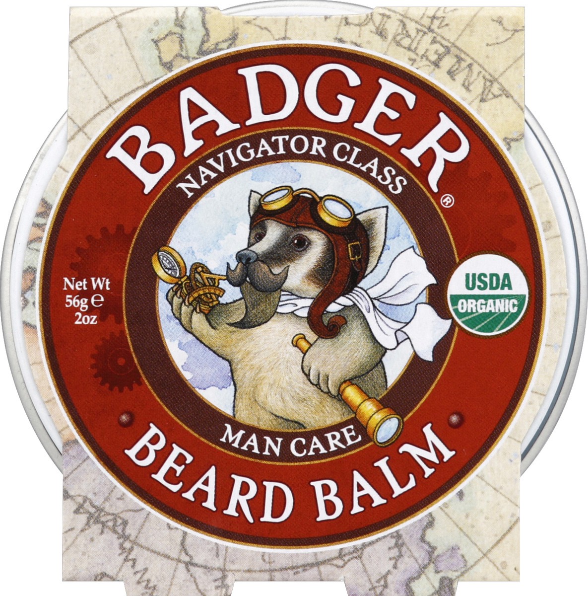 slide 1 of 5, Badger Beard Balm 56 g, 2 oz