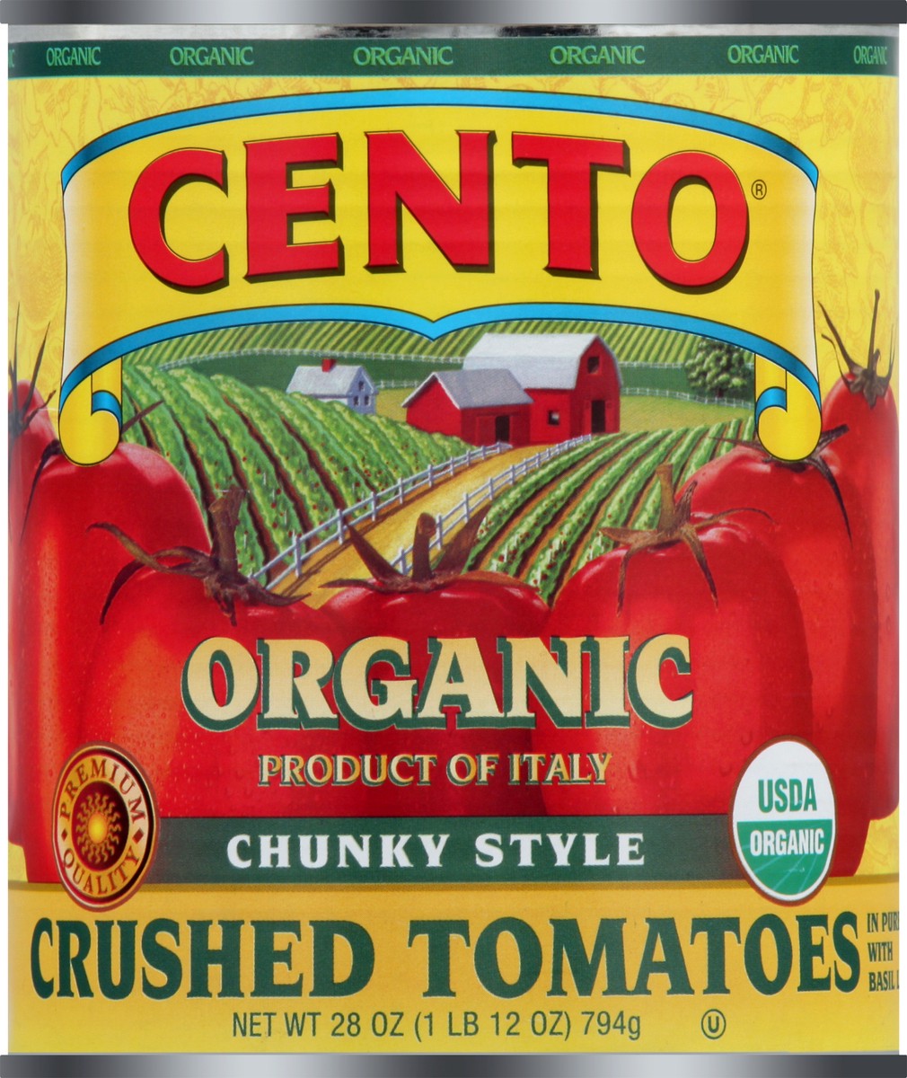 slide 1 of 11, Cento Organic Crushed Tomato - 28 Oz, 28 oz