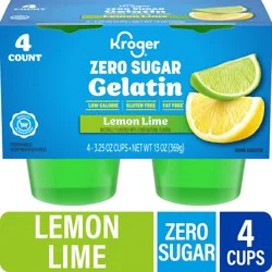 Kroger Zero Sugar Lemon Lime Gelatin Snack Multipack