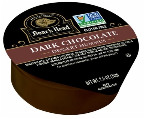 slide 1 of 1, Boar's Head Dark Chocolate Hummus - Singles, 2.5 oz