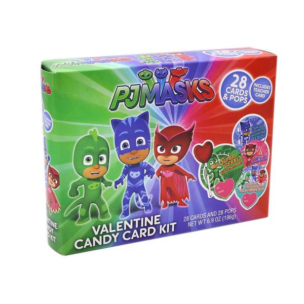 slide 1 of 1, Frankford PJ Masks Valentine Candy Card Kit Exchnage, 6.9 oz