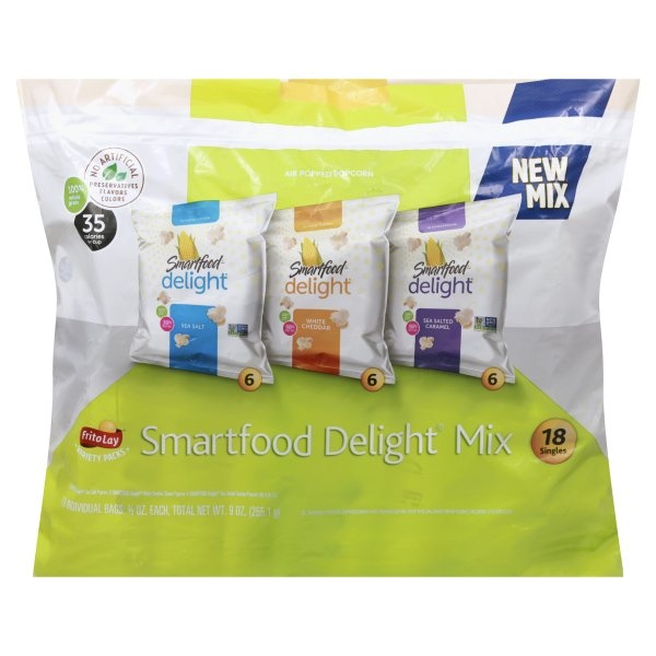 slide 1 of 4, Smartfood Delight Mix Popcorn Variety Pack, 9 oz