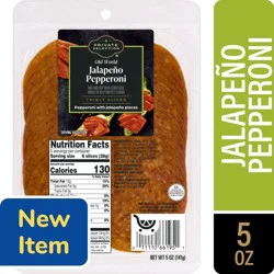 Private Selection Thinly Sliced Jalapeno Pepperoni, 5 oz