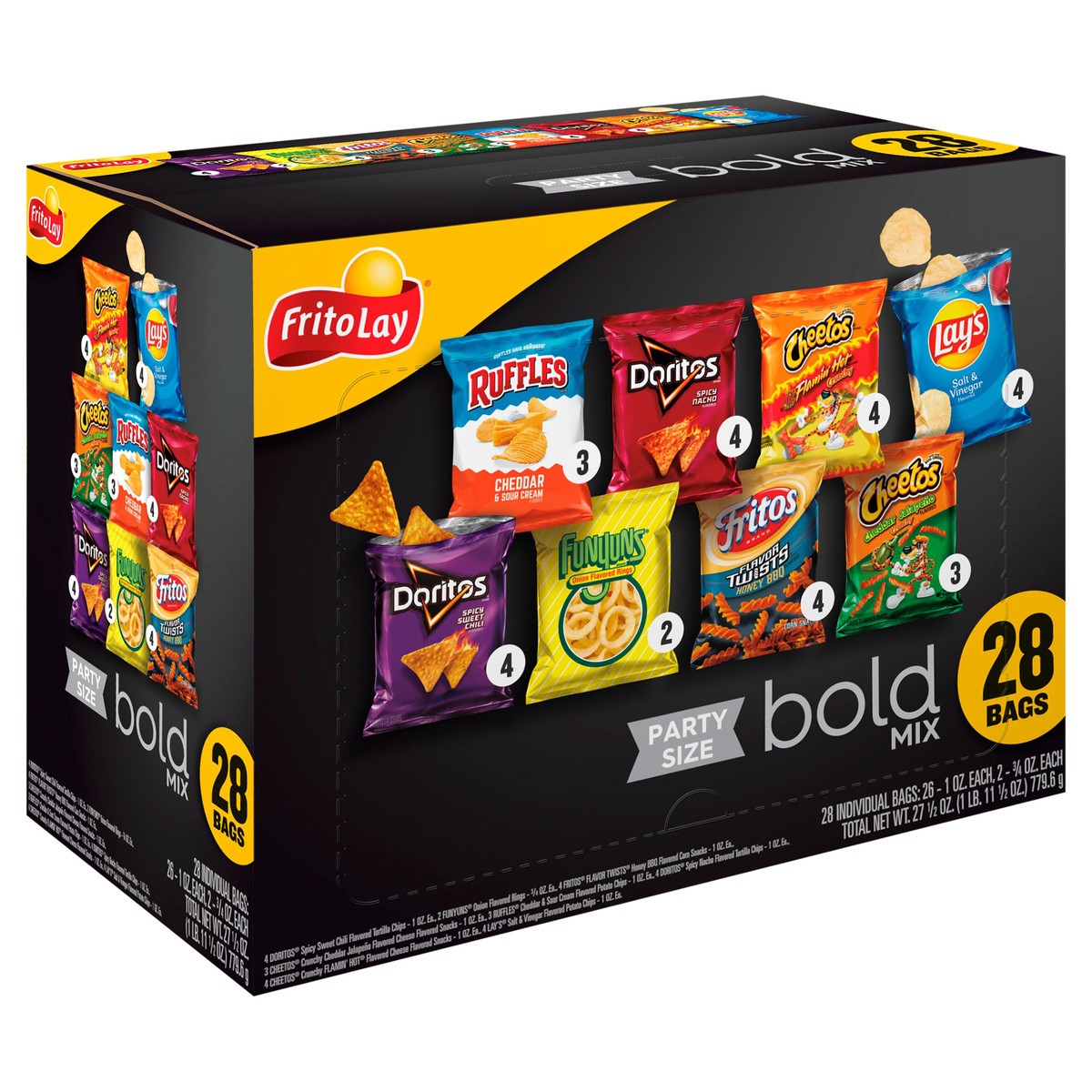 slide 6 of 9, Frito-Lay Bold Mix, Party Size, 28 ct