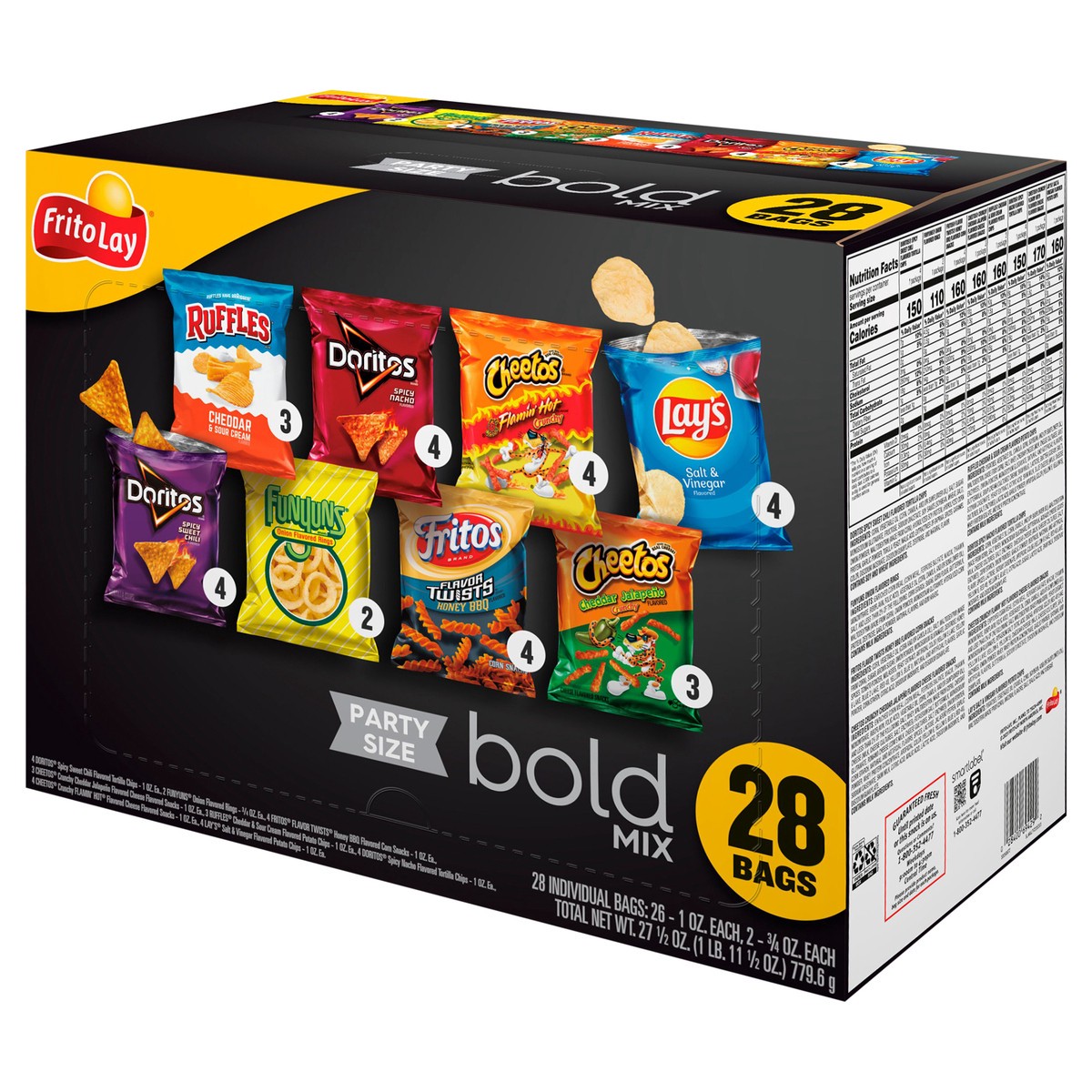 slide 8 of 9, Frito-Lay Bold Mix, Party Size, 28 ct