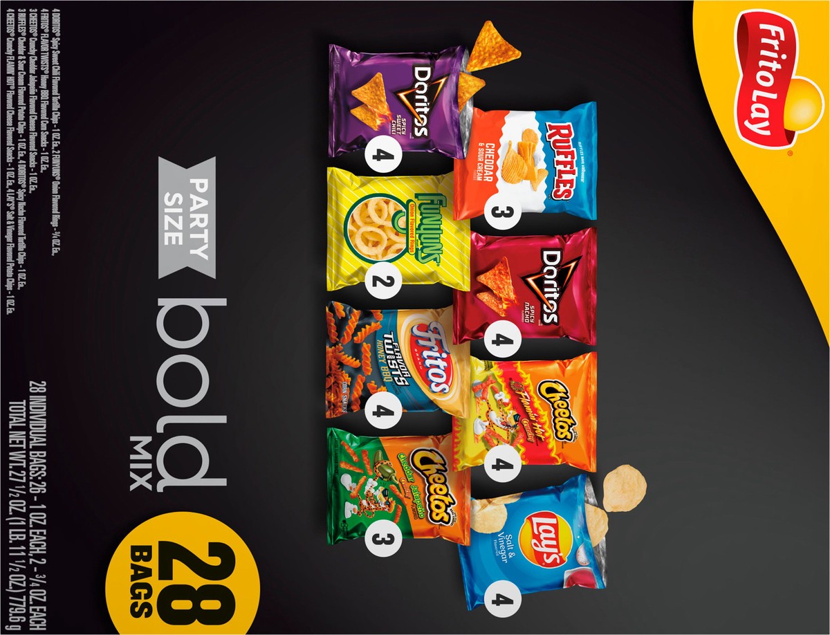 slide 7 of 9, Frito-Lay Bold Mix, Party Size, 28 ct