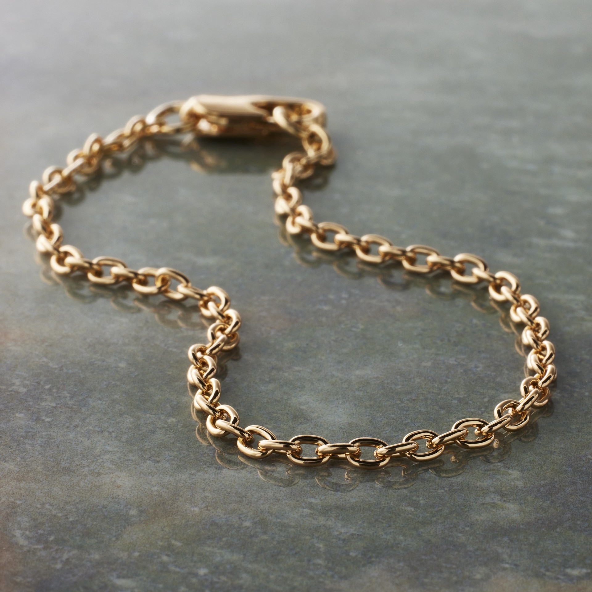 slide 3 of 3, 7.5" Gold Anklet Charm Bracelet By Bead Landing, 7.5 in