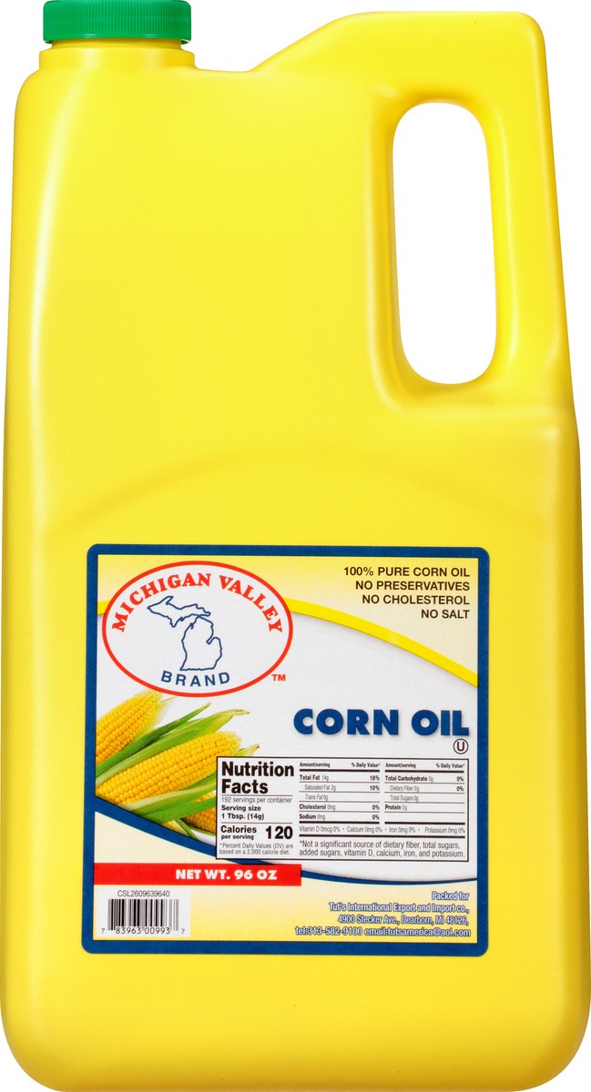 slide 9 of 10, Michigan Brand Valley Corn Oil, 96 oz