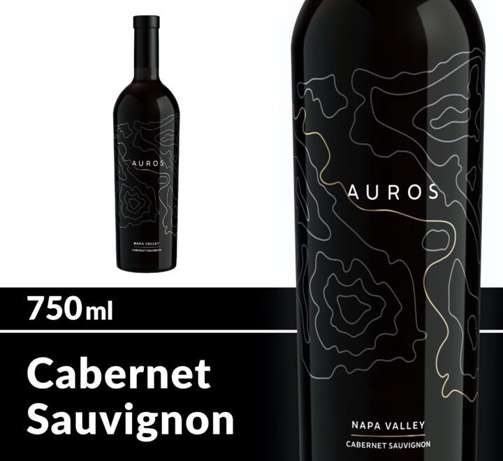 slide 2 of 2, Auros Napa Valley Cabernet Sauvignon Red Wine, 750 mL Bottle, 25.36 fl oz