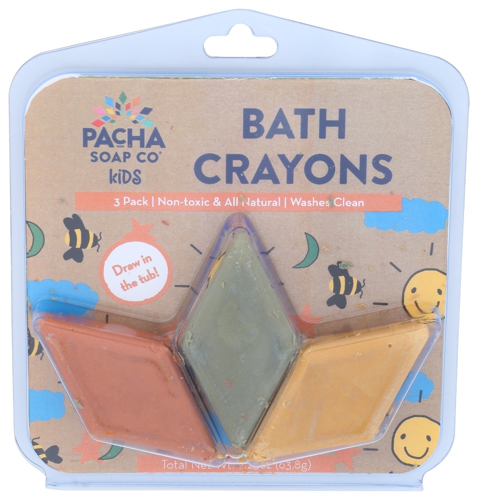slide 1 of 1, Pacha Soap Co. Kids Warm Bath Crayons, 2.25 oz