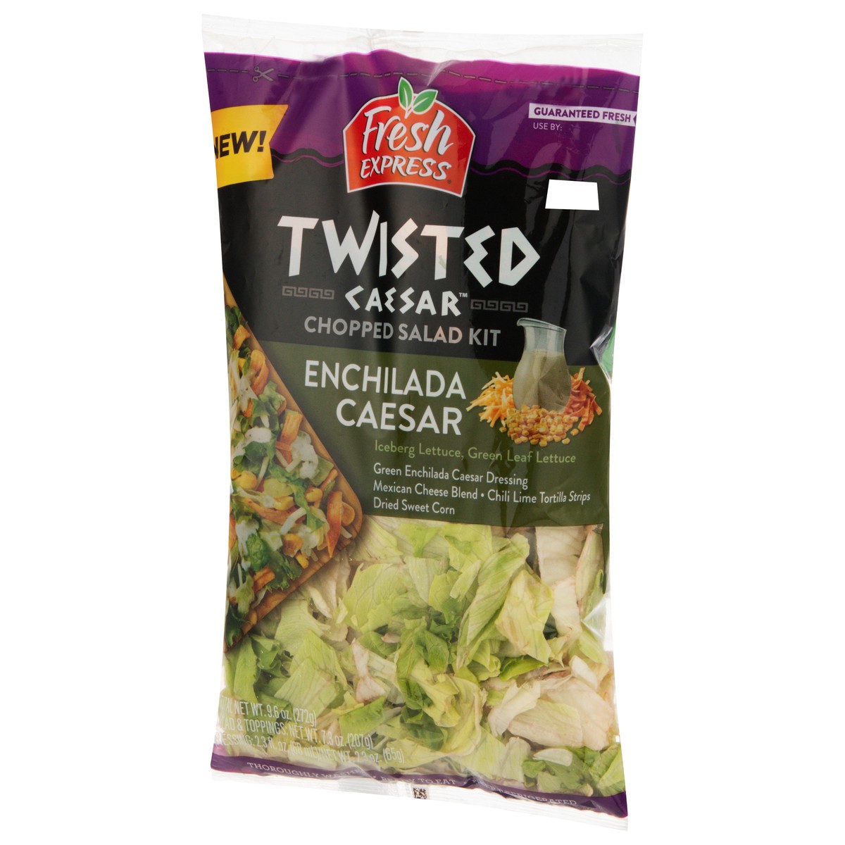 slide 11 of 13, Fresh Express Twisted Caesar Enchilada Caesar Salad Kit 9.6 oz, 9.60 oz