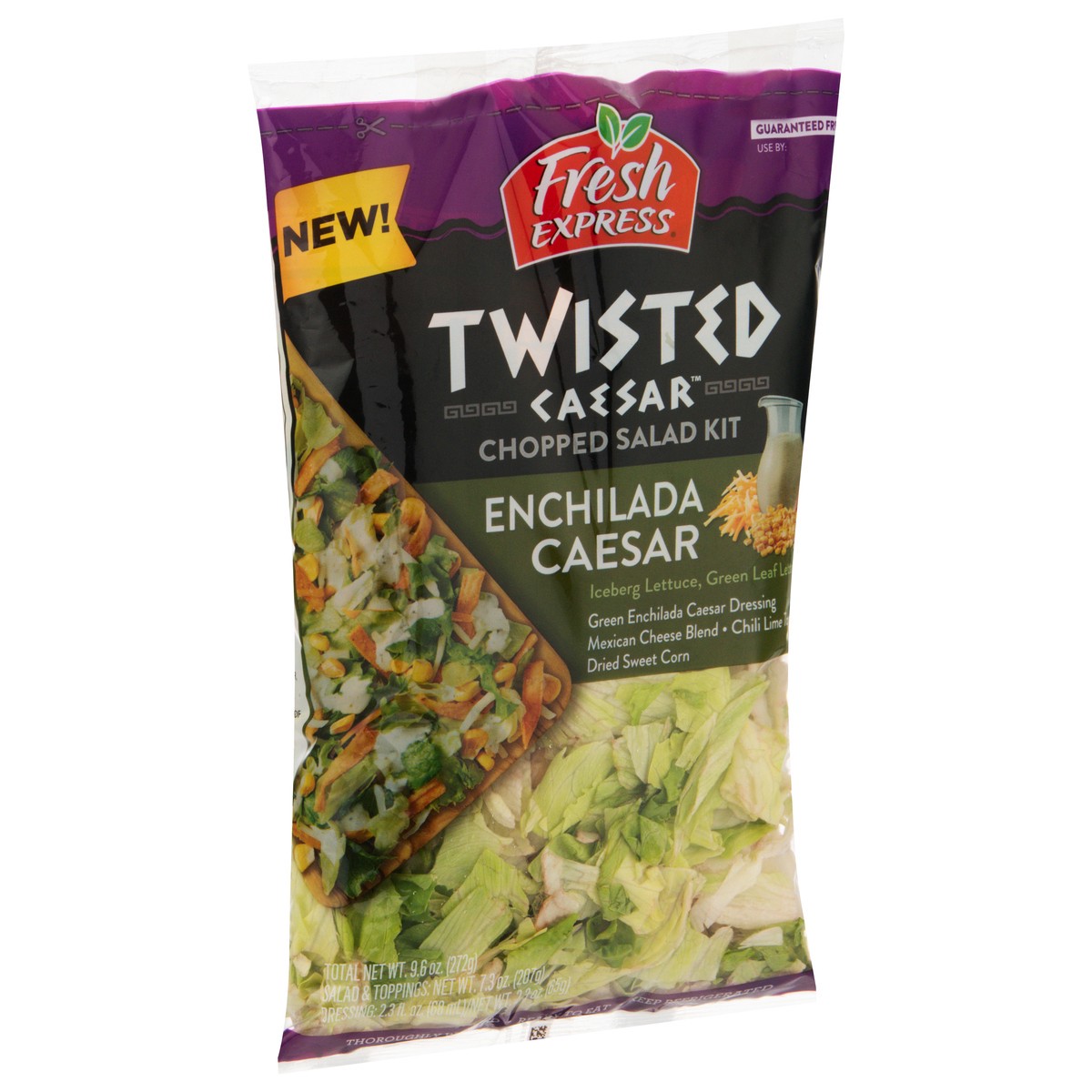slide 2 of 13, Fresh Express Twisted Caesar Enchilada Caesar Salad Kit 9.6 oz, 9.60 oz