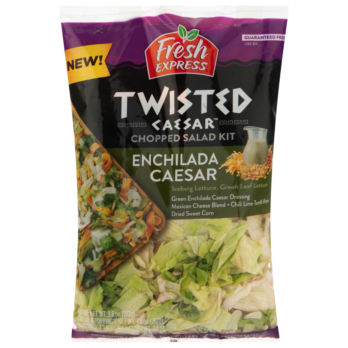 slide 5 of 13, Fresh Express Twisted Caesar Enchilada Caesar Salad Kit 9.6 oz, 9.60 oz