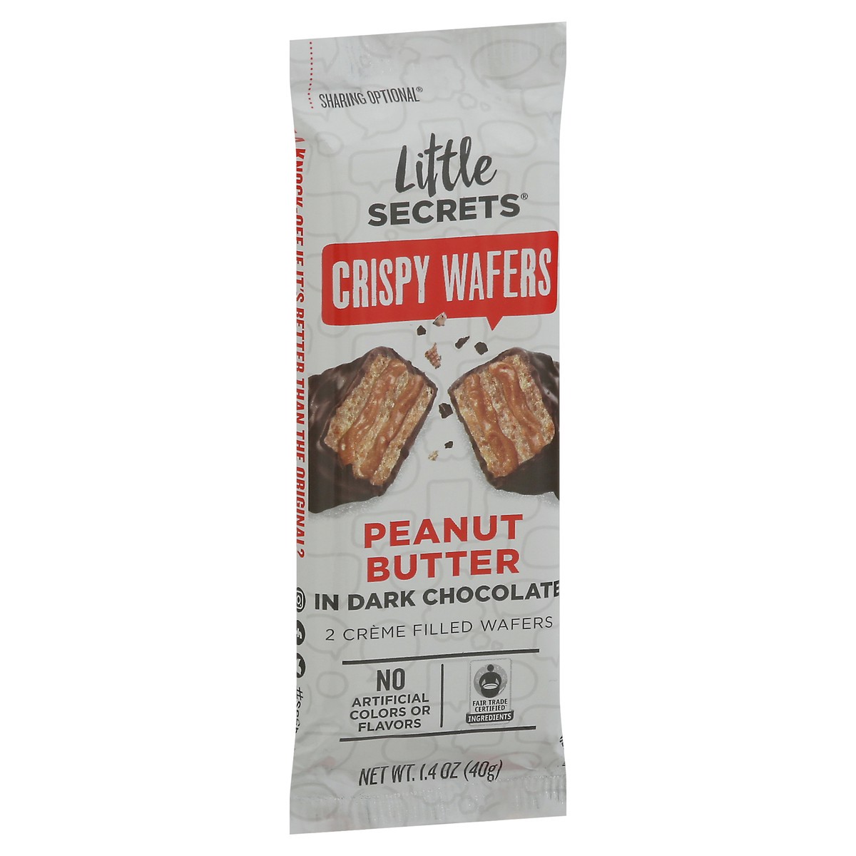 slide 2 of 9, Little Secrets Crispy Peanut Butter in Dark Chocolate Wafers 2 ea, 2 ct