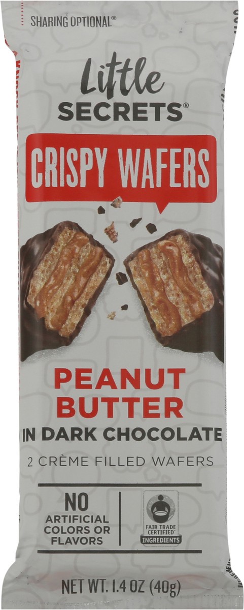 slide 6 of 9, Little Secrets Crispy Peanut Butter in Dark Chocolate Wafers 2 ea, 2 ct