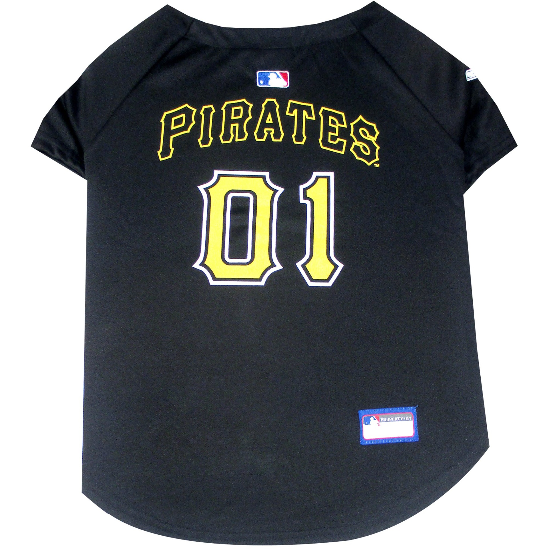 slide 1 of 1, Pets First Pittsburgh Pirates MLB Mesh Jersey, MED