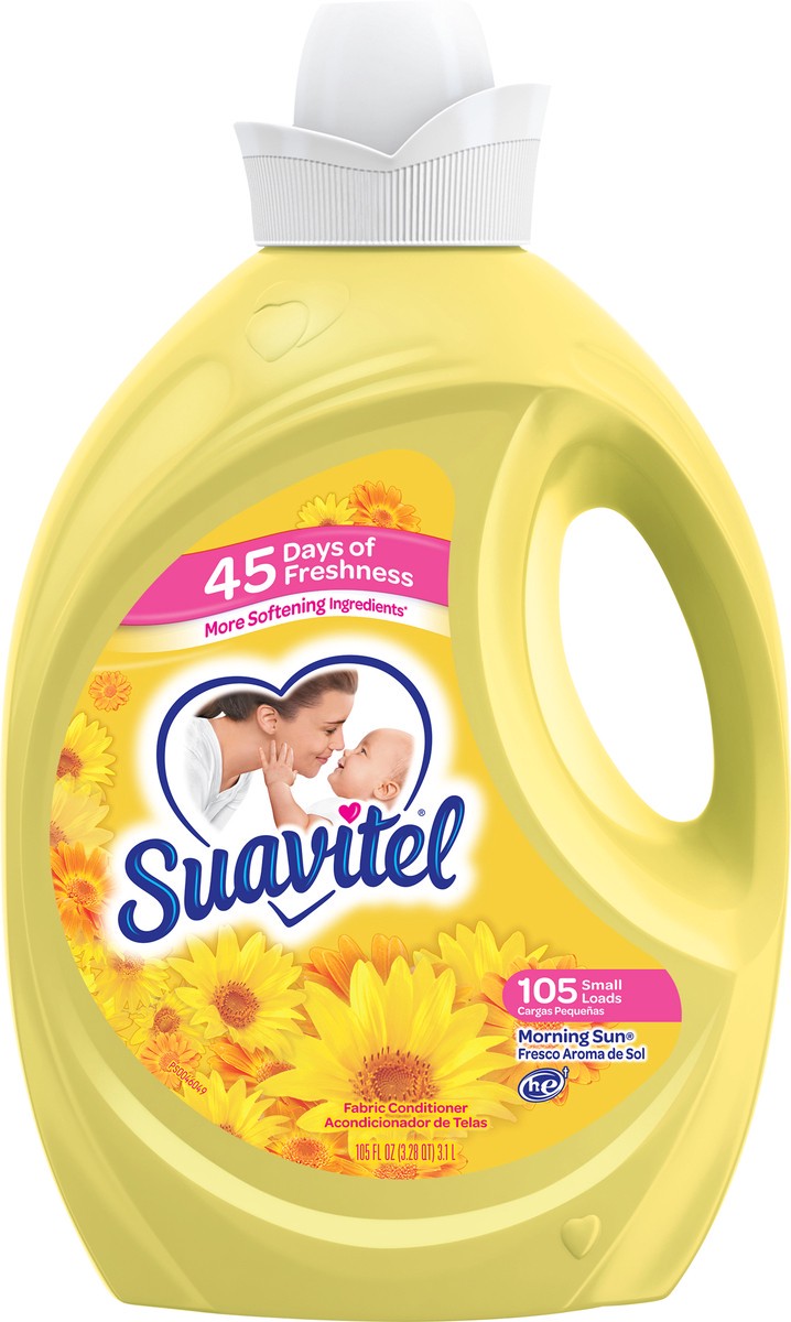 slide 5 of 11, Suavitel Fabric Softener, Morning Sun - 105oz, 105 fl oz