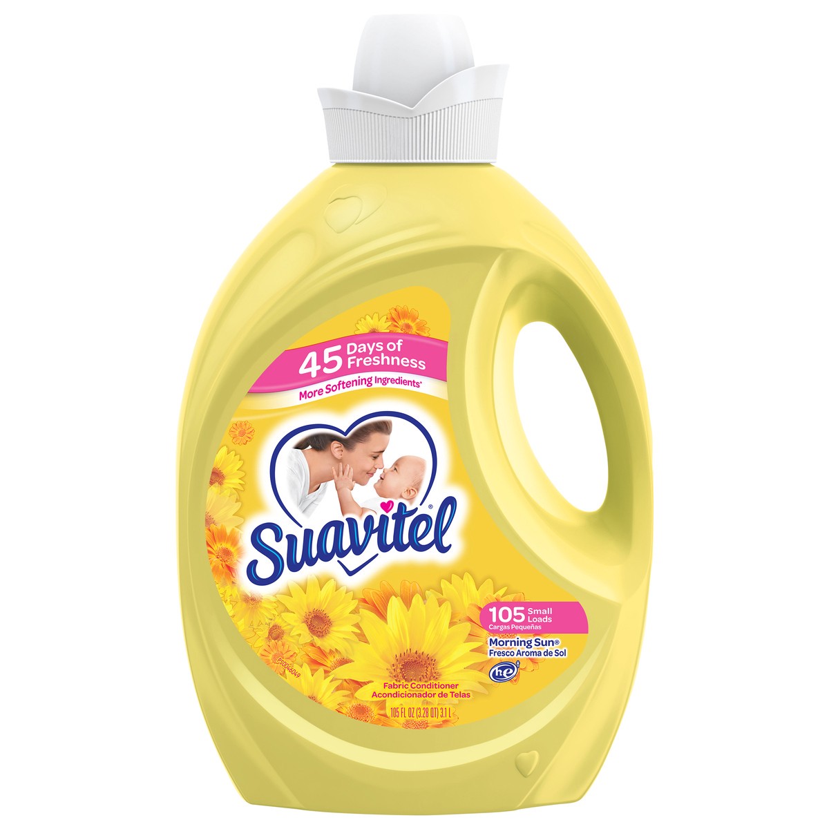 slide 1 of 11, Suavitel Fabric Softener, Morning Sun - 105oz, 105 fl oz
