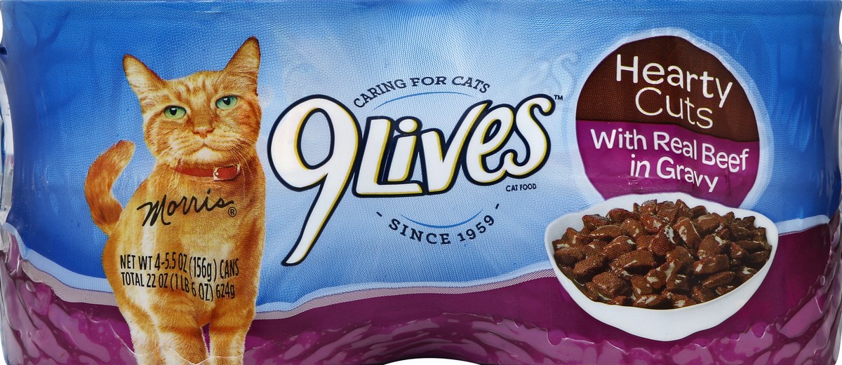 slide 1 of 6, 9Lives Cat Food 4 ea, 4 ct