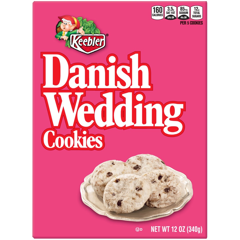slide 2 of 4, Keebler Danish Wedding Cookies, 12 oz