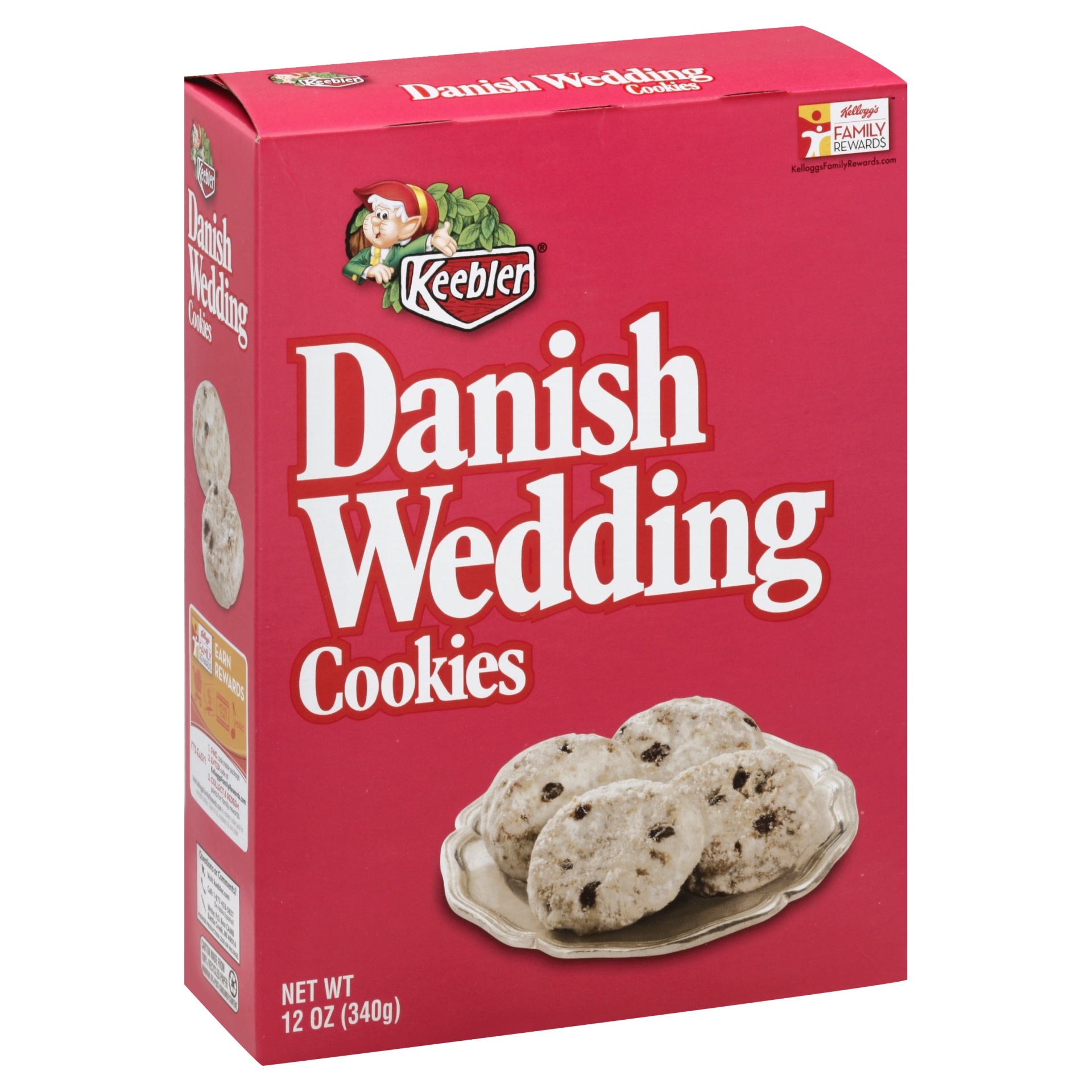slide 1 of 4, Keebler Danish Wedding Cookies, 12 oz