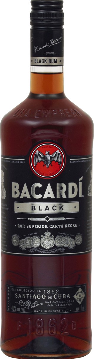 slide 1 of 5, Bacardi Rum 1 lt, 1 liter