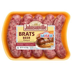 Johnsonville Beer Brats - 19 oz