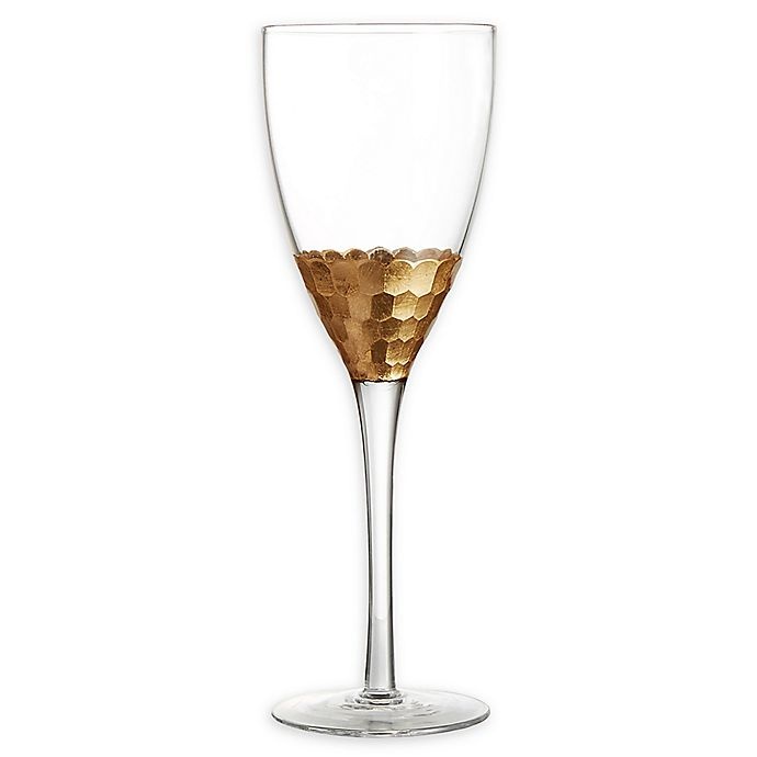 slide 1 of 2, Fitz and Floyd Daphne Red Wine Glasses - Gold, 6 ct