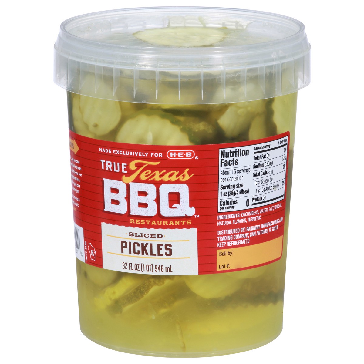 slide 6 of 14, True Texas BBQ Sliced Restaurants Pickles 32 fl oz, 32 oz