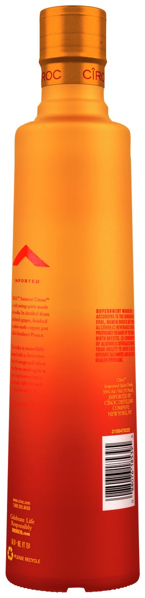 slide 5 of 5, Ciroc Limited Edition Summer Citrus Vodka, 750 ml