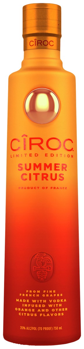 slide 4 of 5, Ciroc Limited Edition Summer Citrus Vodka, 750 ml