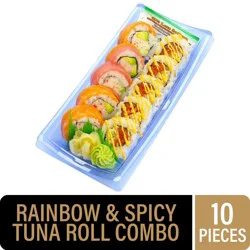 Private Selection Duo Combo Rainbow and Spicy Tuna Sushi Roll