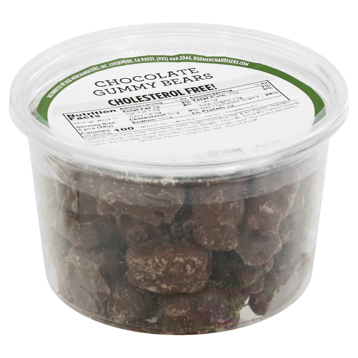 slide 2 of 9, DSD Merchandisers Chocolate Gummy Bears 12 oz, 12 oz