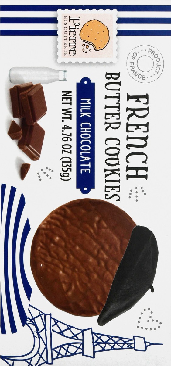 slide 8 of 14, Pierre Biscuiterie French Butter Cookies Coated In Milk Chocolate, 4.76 oz