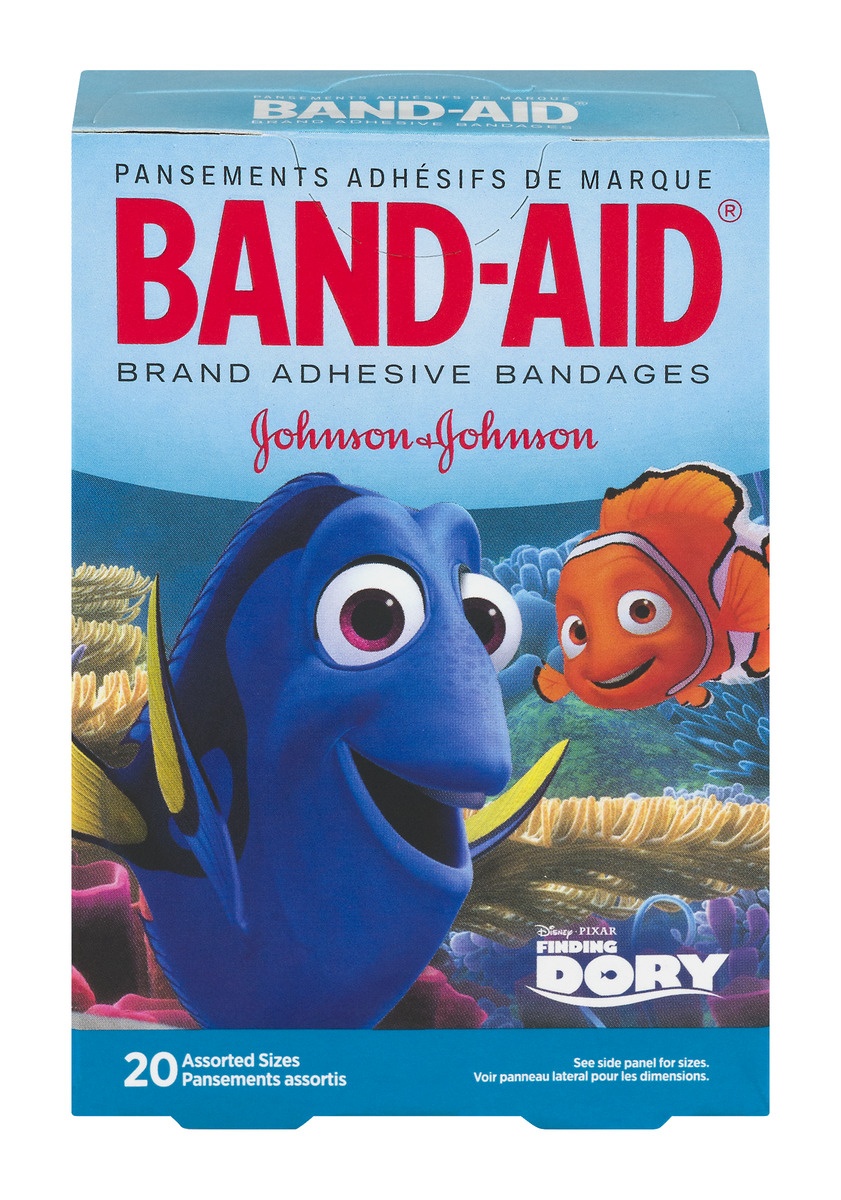 slide 1 of 1, BAND-AID Finding Dory Band-Aid, 20 ct
