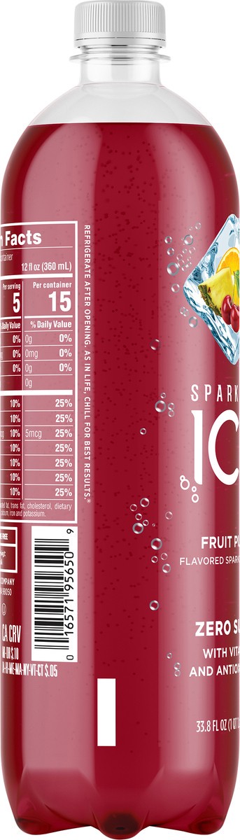 slide 4 of 7, Sparkling Ice Fruit Punch Sparkling Beverage - 1L Bottle, 1 liter