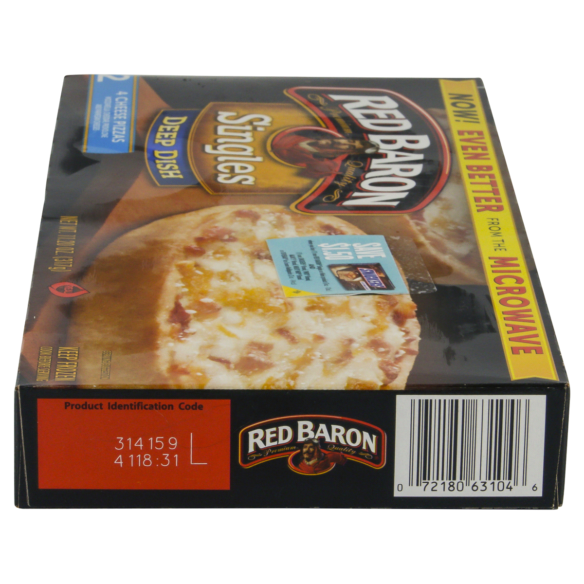 slide 4 of 6, Red Baron Singles Deep Dish Pepperoni Pizzas, 2 ct