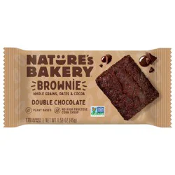 Nature''s Bakery Double Chocolate Brownie Bar, Snack Bar, 1 Each
