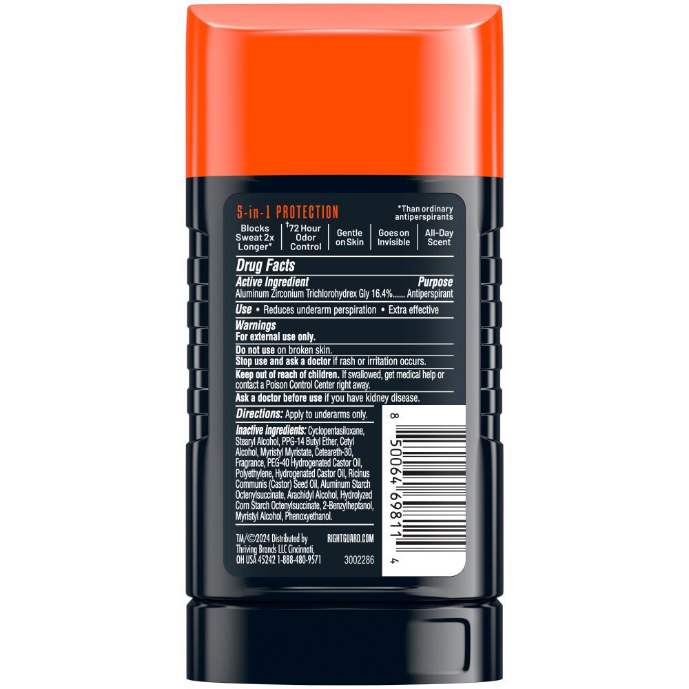 slide 2 of 2, Right Guard Xtreme Invisible Solid Fresh Blast Bonus 3.1oz, 1 ct