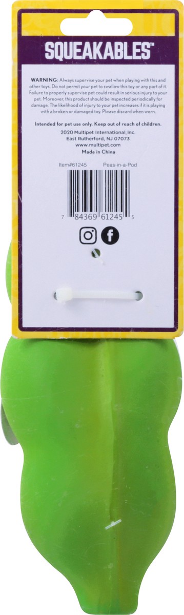 slide 2 of 10, Multipet Latex Three Peas Dog Toy, 1 ct