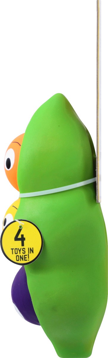 slide 8 of 10, Multipet Latex Three Peas Dog Toy, 1 ct