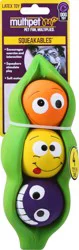 Multipet Latex Three Peas Dog Toy