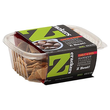 slide 1 of 1, Z Garlic And Basil Cracker - 8 Oz, 8 oz