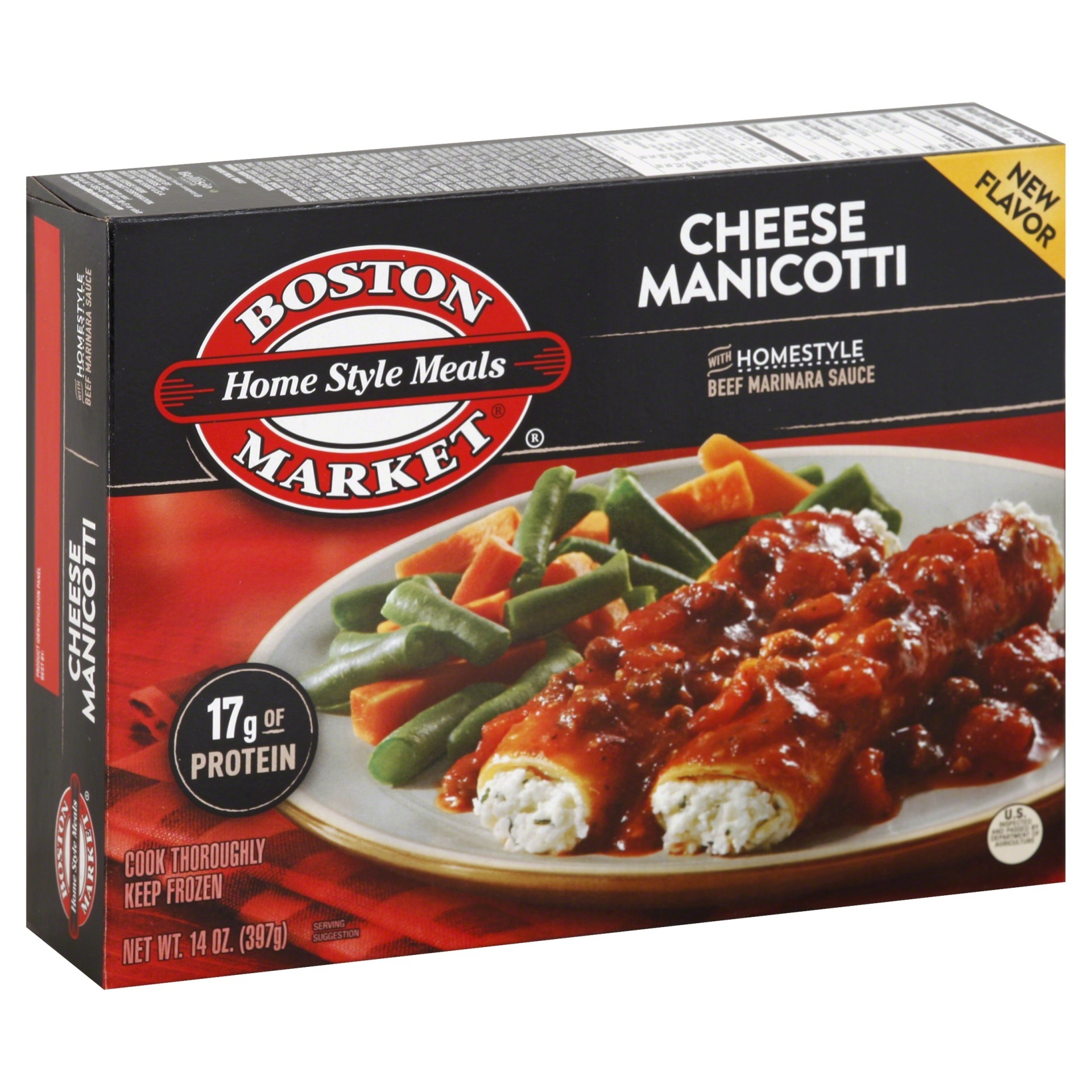 slide 1 of 1, Boston Market Home Style Meals Cheese Manicotti, 14 oz