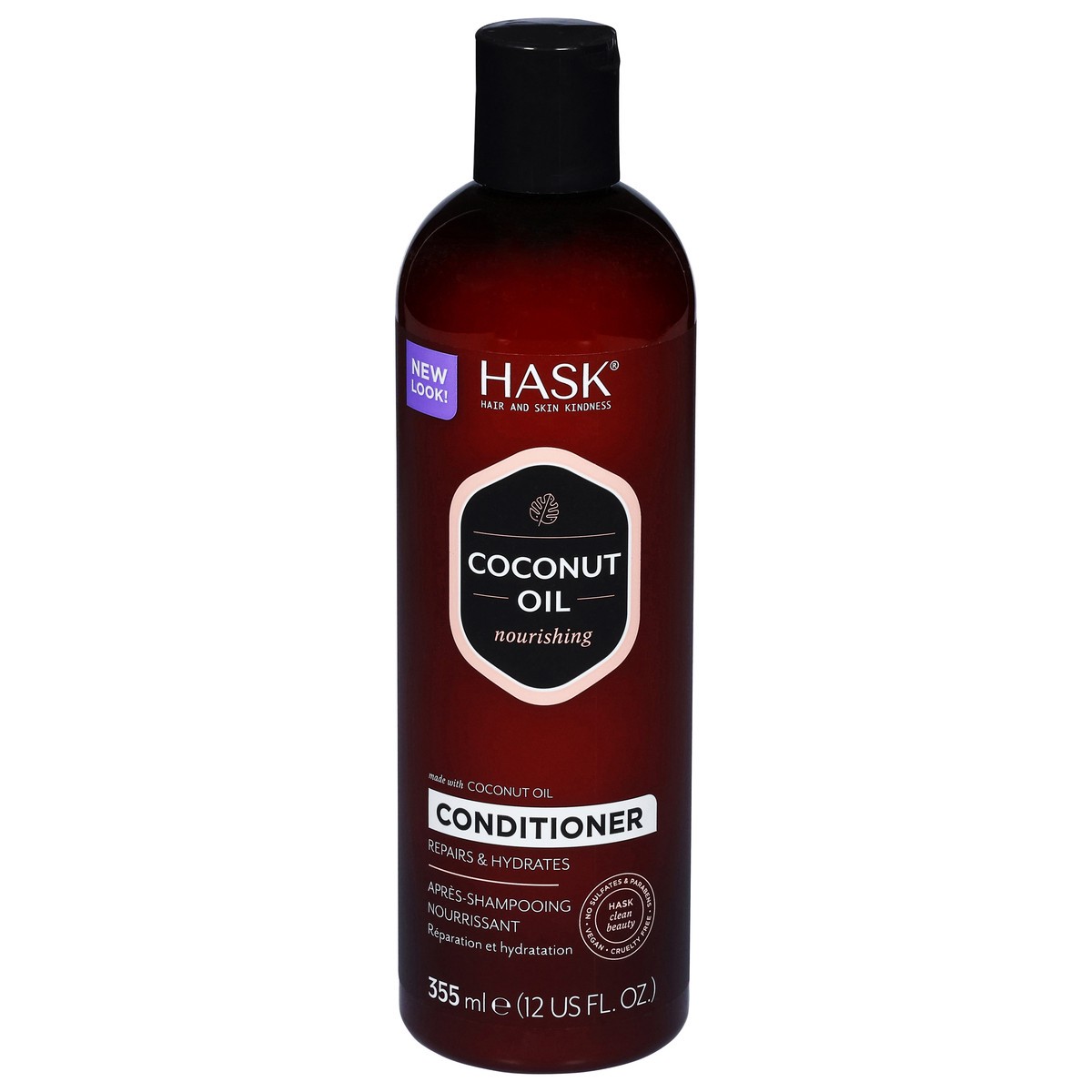 slide 1 of 4, Hask Nourishing Coconut Oil Conditioner 12 fl oz, 12 fl oz