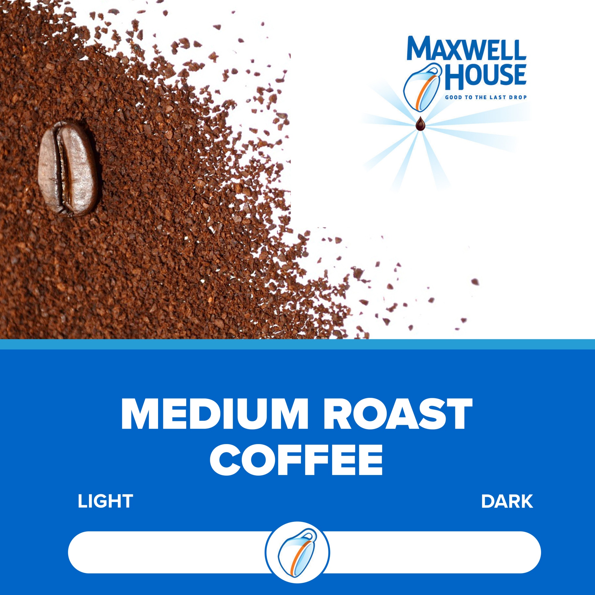 slide 2 of 2, Maxwell House Medium Roast Original Roast Ground Coffee ister, 11.5 oz