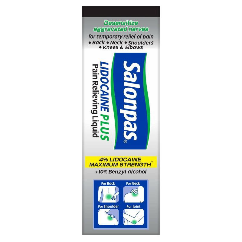 slide 2 of 4, Salonpas Lidocaine Plus Roll-On, 3 fl oz