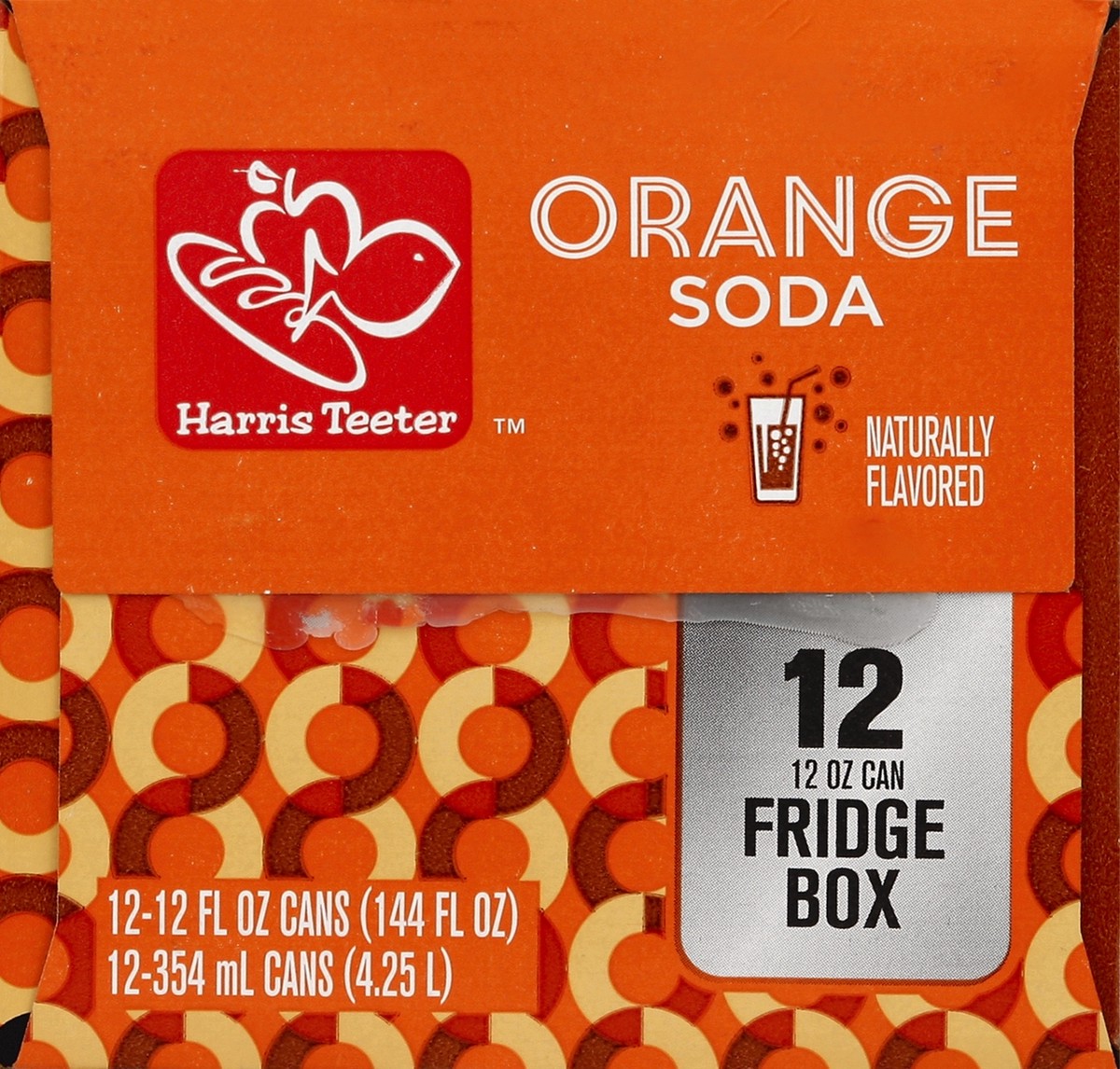 slide 2 of 6, Harris Teeter Soda - Orange - 12 ct; 12 oz, 12 ct; 12 oz