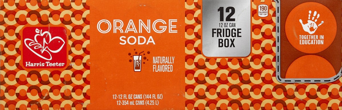 slide 6 of 6, Harris Teeter Soda - Orange - 12 ct; 12 oz, 12 ct; 12 oz